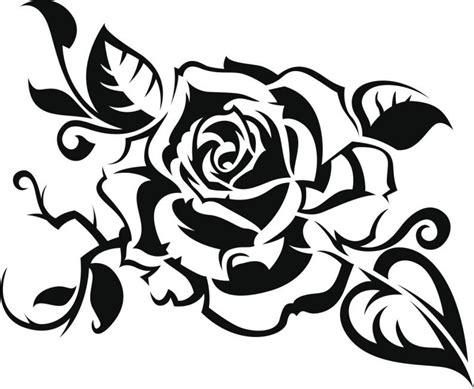 This cosmic rose blends elements like tribal tattooing, for the rose's body, with more abstract and colorful styles, for the eternal universal beauty behind it. Tribal Rose Drawing at GetDrawings | Free download