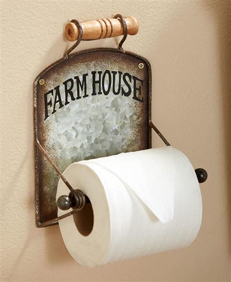 Rustic Primitive Country Farmhouse Bathroom Wall Mount Toilet Paper