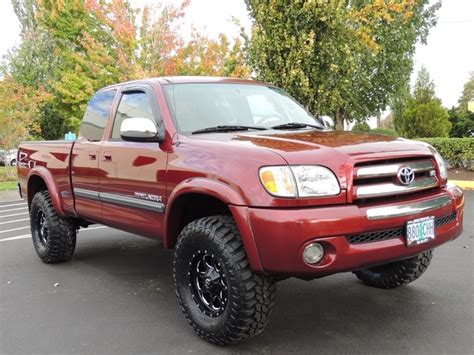 The toyota tundra is a pickup truck produced in the united states by the japanese manufacturer toyota since may 1999. 2003 Toyota Tundra SR5 4dr Access Cab / 4X4 / Only 92K MILES/ LIFTED