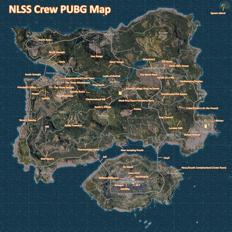 Now hold it right there, playa. (Almost) Comprehensive PUBG Locations Map - V 2.0 ...