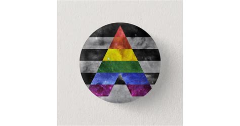 Nebula Pride Badge Ally Button Zazzle