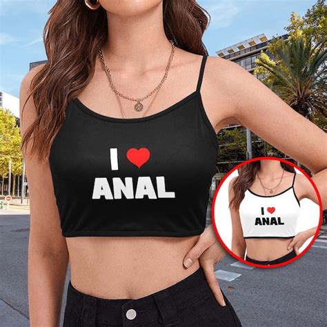 I Love Anal Crop Top Etsy