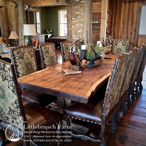 Rustic Dining Table Live Edge Dining Table Wood Slab Dining Table