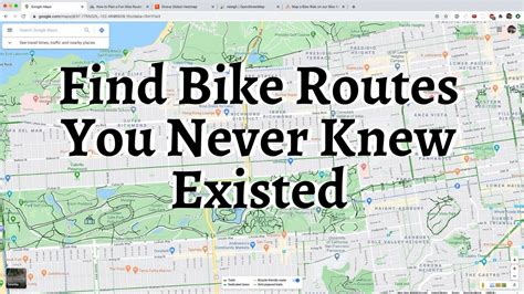 How To Plan A Bike Route With Google Maps Youtube