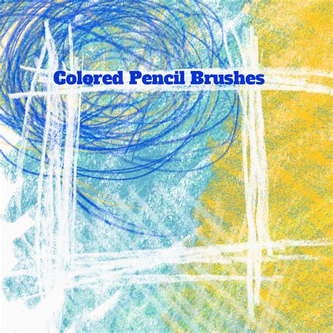 15 Colored Pencil Ps Brushes Photoshop Brushes