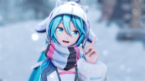 Mmd Snow Fairy Story Feathatsune Miku 4k 60fps Dl Youtube