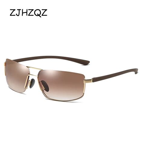 Zjhzqz Rimless Sunglasses Men 2018 High Quality Square Frameless Sun Glasses For Women Brand