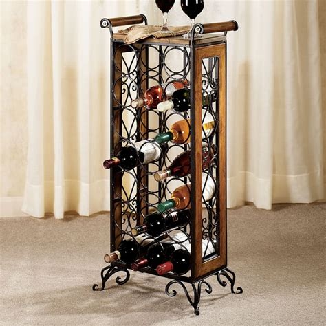 Free shipping on qualified orders. Metal Corner Liquor Cabinet And Wood Rack : The ...