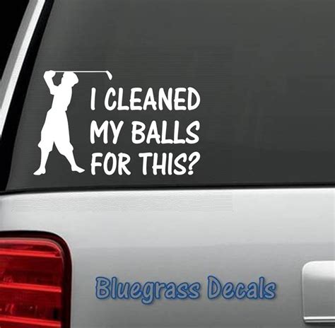 Funny Golf Decal Sticker For Car Truck Suv Van Window Or Etsy