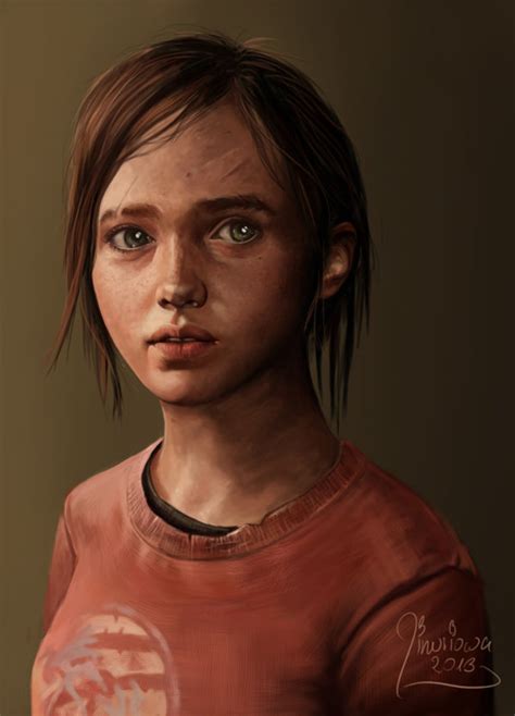 Diju Ellie The Last Of Us Jinusiowa Games Art Beautiful