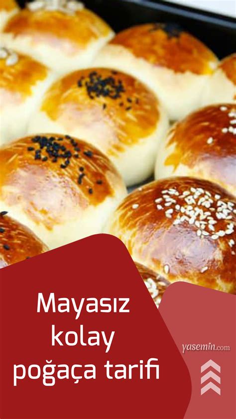 Mayasız kolay poğaça tarifi Yemek Yemek tarifleri Yiyecek ve içecek