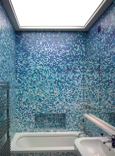 24 Fascinating Blue Bathroom Tile Home Decoration And Inspiration Ideas