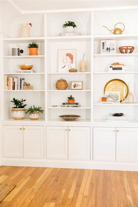 Our Built In Bookcase Reveal New Darlings Built In Shelves Living