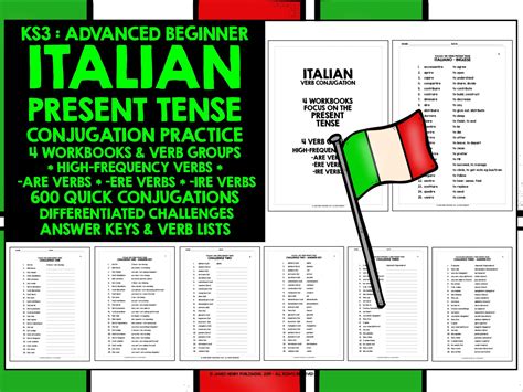Primary Italian Resources Verbs And Tenses