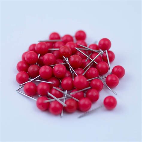 Red Push Pins For Maps Pack Of 50 Pins Push Pin Travel Maps
