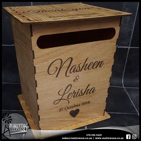 Our wedding photo frames make great gifts for parents, bridesmaids, groomsmen, flower girls, ring bearers, close friends and family members. Wedding Mail Boxes - Wood - Rustic Worx