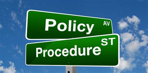 Differentiating Between Policies Standards Procedures And Guidelines