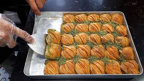 THE ART Of Making Legendary MIDYE BAKLAVA Turkish Street Food YouTube
