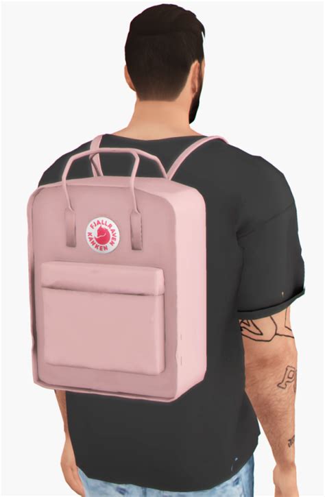 Sims 4 Wearable Kanken Backpack Cc Custom Content Adult Male And