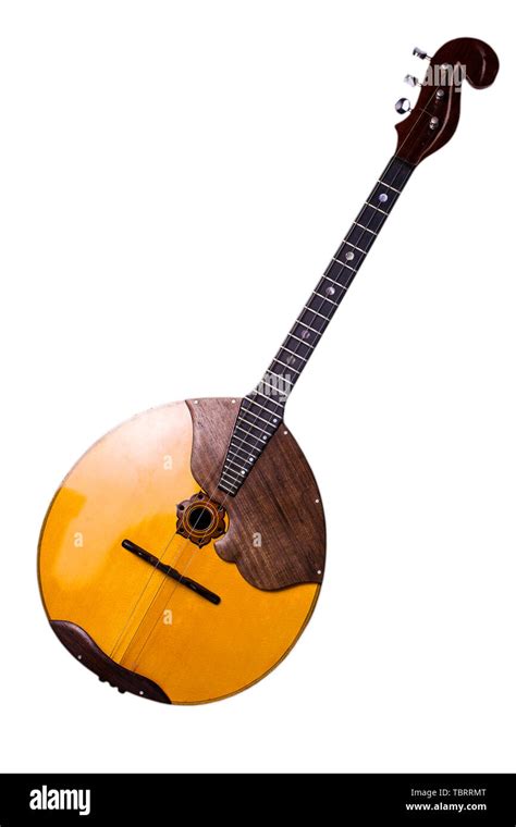 Folk Musical Instrument Domra Isolated On White Stock Photo Alamy