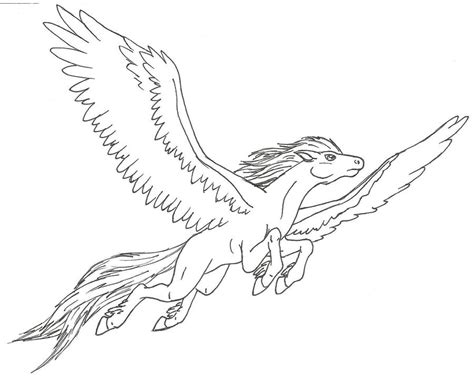 Pegasus Flying By Ninetales4ever On Deviantart