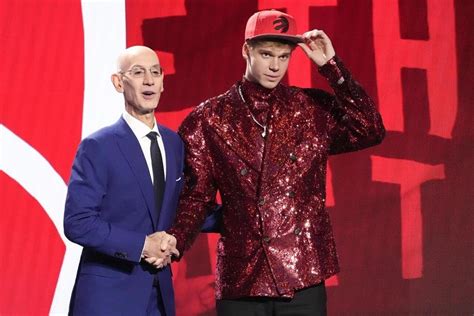 toronto raptors select gradey dick with the 13th overall pick of the nba draft