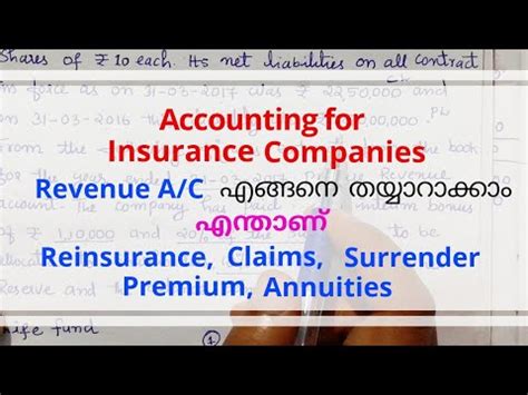 Insurance accounting systems make it possible for agencies to have a paperless office, meaning documentation is stored digitally. Accounting for insurance companies || Revenue A/C|| Reinsurance, claims, Annuities etc in ...