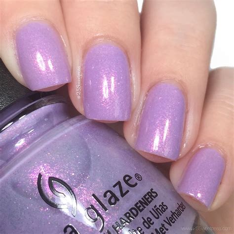 China Glaze Chic Physique Swatches 25 Sweetpeas China Glaze Nail