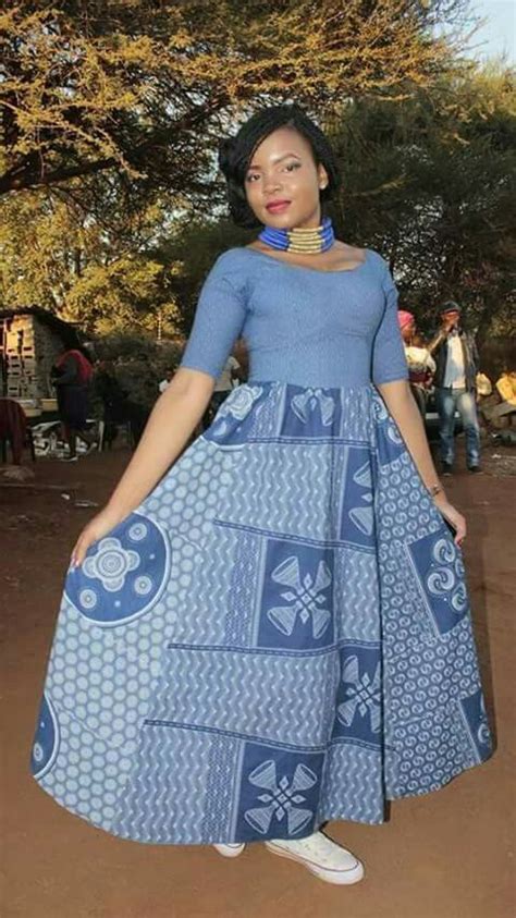 Lesotho Shweshwe Dresses Styles 2018 African10