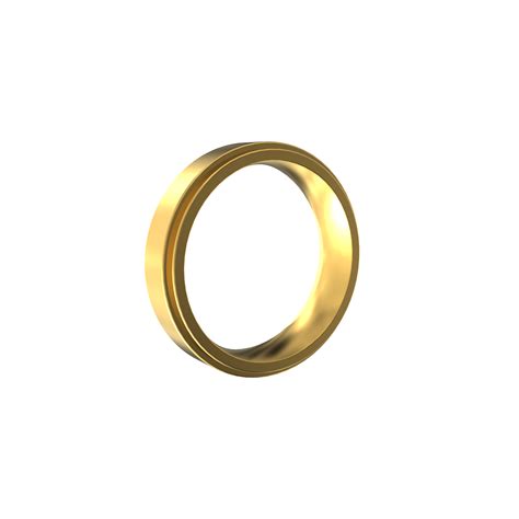 Plain Circular Design Gold Ring 01 07 Spe Gold