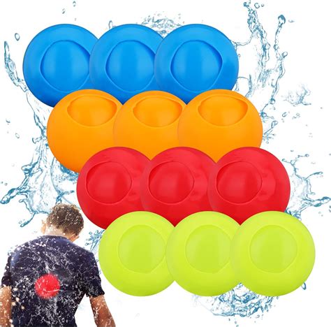 Buy Tqqfun 12pcs Water Balls Reusable Water Balloons Quick Fill Self