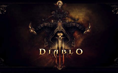 Desktop Wallpaper Diablo 3 Game Skull Logo Desktop Wallpaper