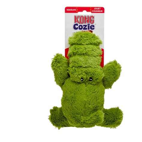 Kong Cozie Ali The Alligator Dog Toy Medium Green