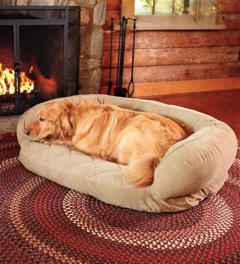 Extra Large 48l X 36w Quilted Pet Bed Chocolate Plowhearth