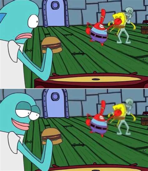 Spongebob Just Eating Burger Blank Template Imgflip