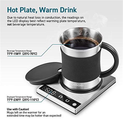 Cosori Coffee Mug Warmer And Mug Set Beverage Cup Warmer For Desk Home
