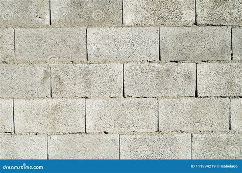 Grey Wall Of Concrete Blocks Stock Image Image Of Effect Texture