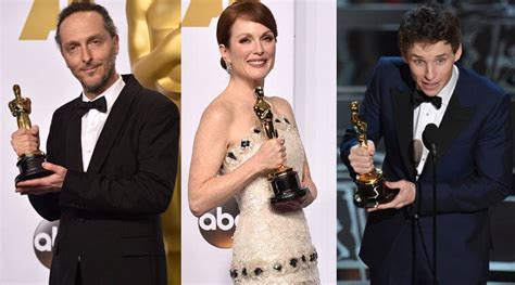 Oscars 2015 Eddie Redmayne Julianne Moore Adjudged Best Actor