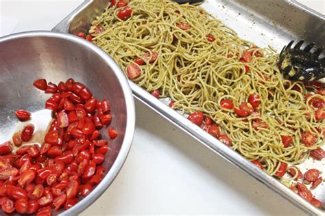 Serve with a generous topping of parmesan cheese and a tossed green salad. Angel Hair Pasta with Fresh Tomatoes and Pesto - Fresh ...