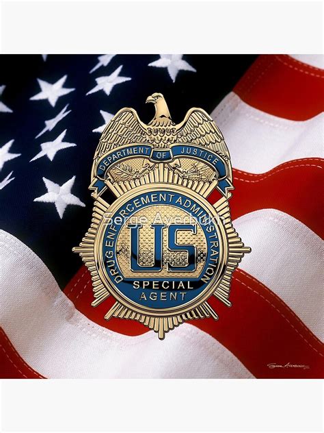 Drug Enforcement Administration Dea Special Agent Badge Over