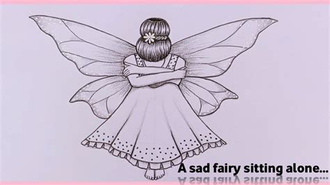 Drawings Of Easy Sad Fairies