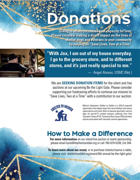 Donation Flyer Image Shelter To Soldier™