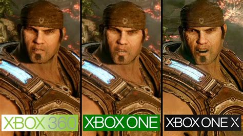 Gears Of War 3 Xbox 360 Vs Xbox One Vs Xbox One X 4k Graphics