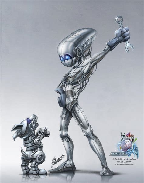Robo And Pet By Aladecuervo On Deviantart