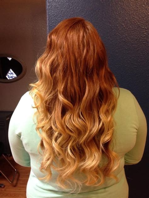13 red ombre hair ideas. Natural red hair with blonde ombré ! Done by Holly Mcklem ...