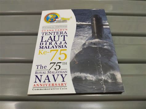 Coin Card The 75th Royal Malaysian Navy Anniversary Tentera Laut Diraja