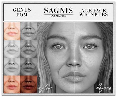 Second Life Marketplace Sagnis Genus And Bomage Face Wrinkles Demo