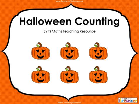 Halloween Counting Eyfs Teaching Resources