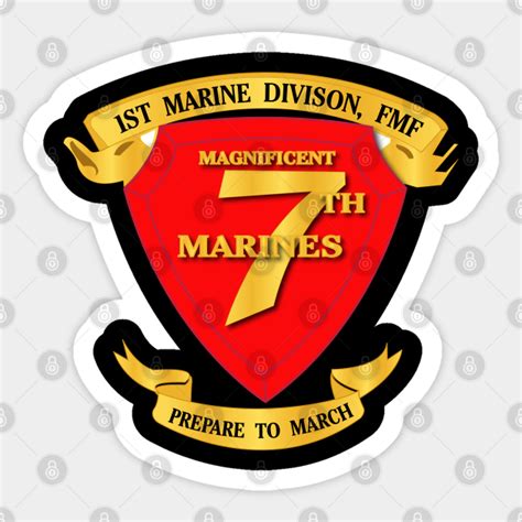 7th Marine Regiment 7th Marine Regiment Autocollant Teepublic Fr