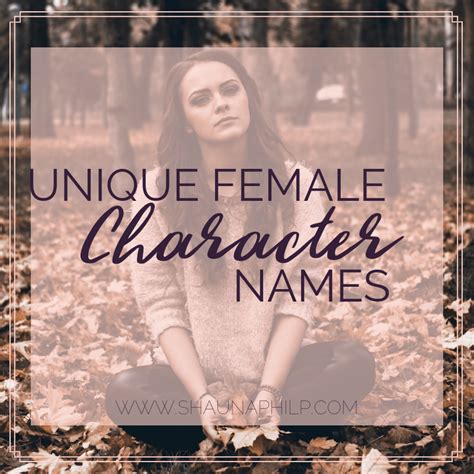 Unique Female Names For Characters Random Business Name